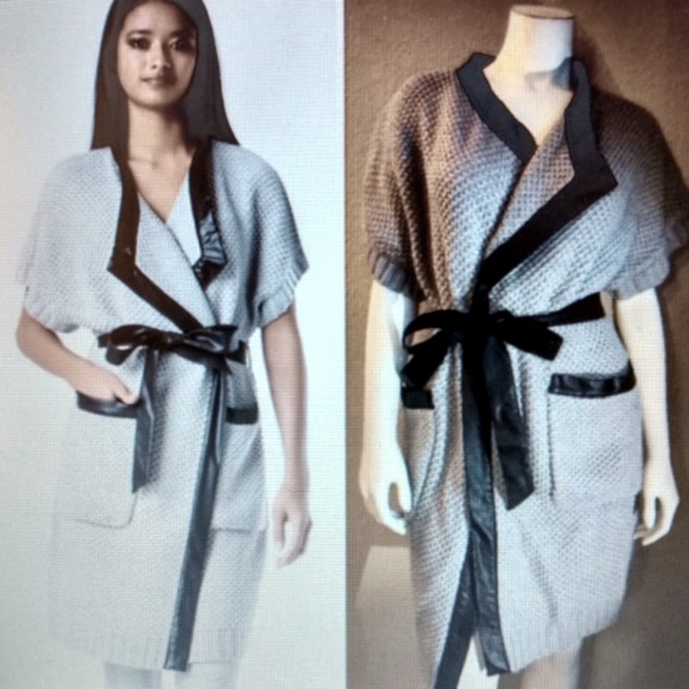 Bebe Knit Cardigan with Black Belt